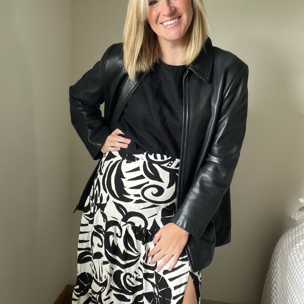 Liz Claiborne Black Leather Jacket